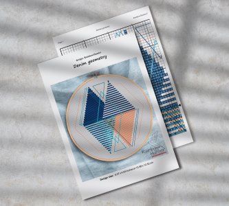 Scandinavian cross stitch, Geometric cross stitch pattern, Easy cross stitch PDF, Minimal cross stitch, Nordic