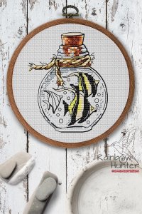 Orange gnome cross stitch pattern, Citrus cross stitch, Fruit cross stitch pattern PDF, Counted cross stitch chart